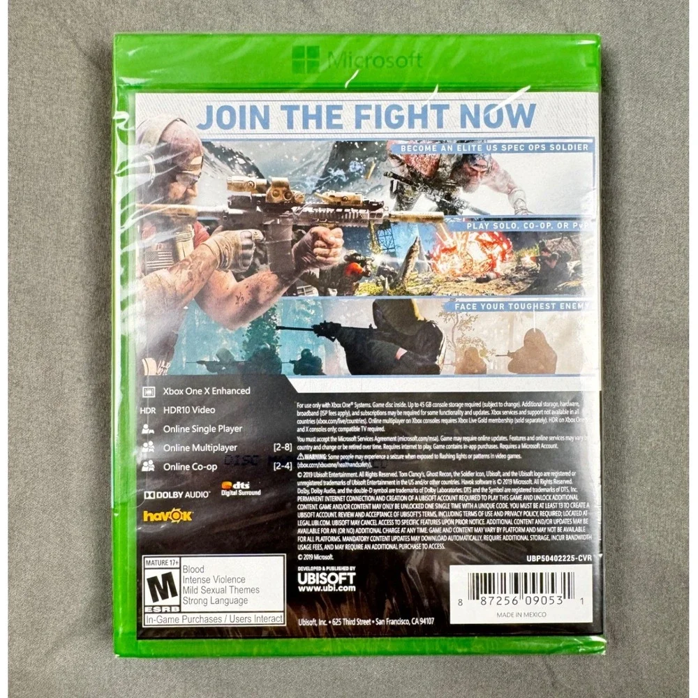 Tom Clancy's Ghost Recon Breakpoint Xbox One Brand New Sealed Ubisoft Game